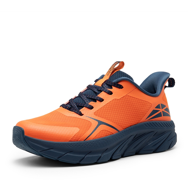 [Allswifit 1.0] Men's Comfortable Lifestyle Sneakers - ORANGE/NAVY BLUE -  0